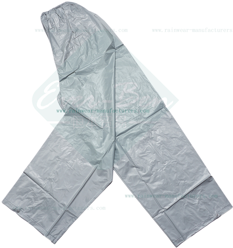 China Grey PVC Waterproof Rain Pants